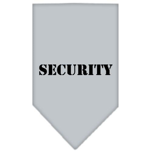 Security  Screen Print Bandana Grey Small