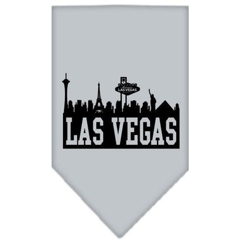 Las Vegas Skyline Screen Print Bandana Grey Large