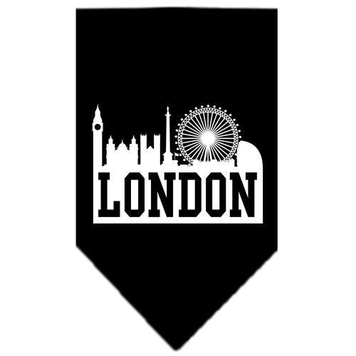 London Skyline Screen Print Bandana Black Large