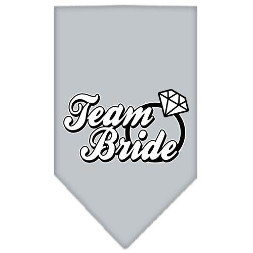 Team Bride Screen Print Bandana Grey Large