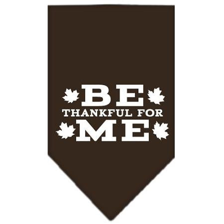 Be Thankful for Me Screen Print Bandana Cocoa Large