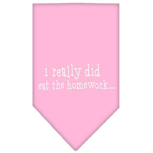 I really did eat the Homework Screen Print Bandana Light Pink Small