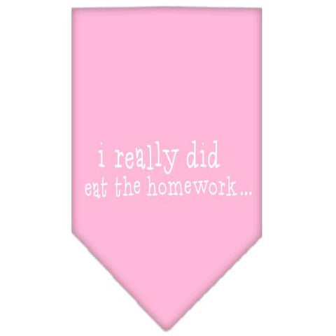 I really did eat the Homework Screen Print Bandana Light Pink Small