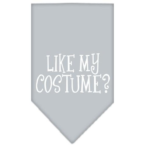 Like my costume? Screen Print Bandana Grey Small