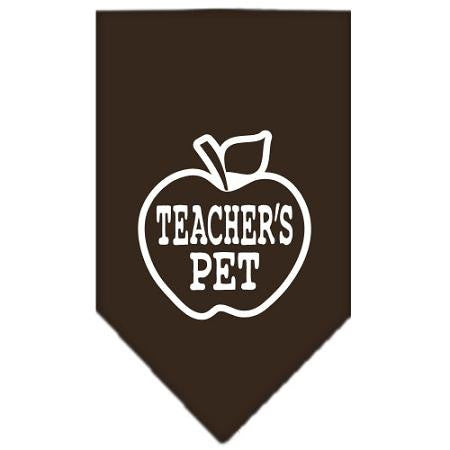 Teachers Pet Screen Print Bandana Cocoa Small