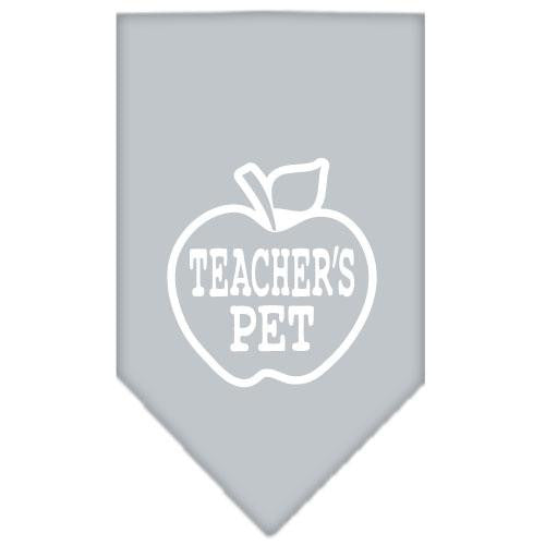 Teachers Pet Screen Print Bandana Grey Small