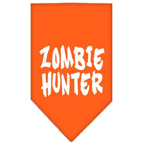 Zombie Hunter Screen Print Bandana Orange Small