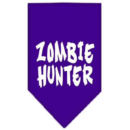 Zombie Hunter Screen Print Bandana Purple Small