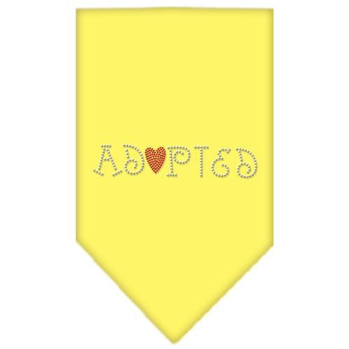 Adopted Rhinestone Bandana Yellow Small