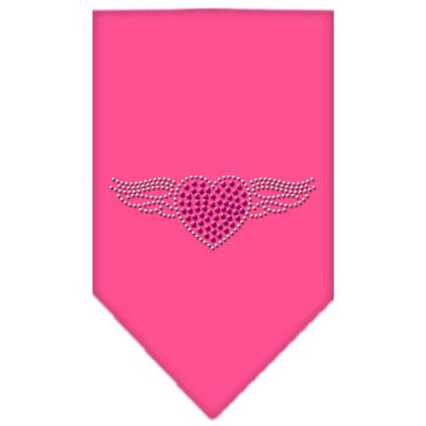 Aviator Rhinestone Bandana Bright Pink Large