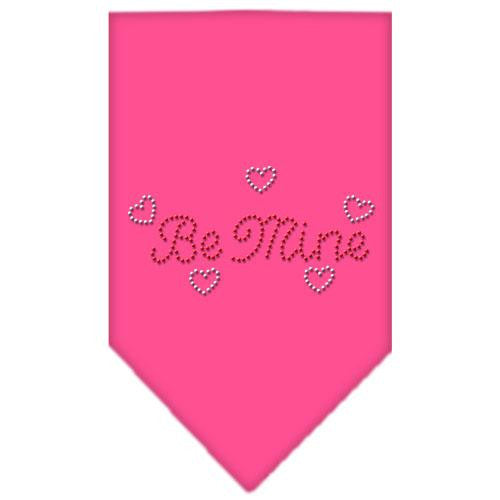 Be Mine Rhinestone Bandana Bright Pink Large