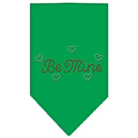 Be Mine Rhinestone Bandana Emerald Green Large