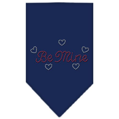 Be Mine Rhinestone Bandana Navy Blue large