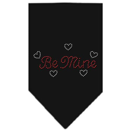 Be Mine Rhinestone Bandana Black Small