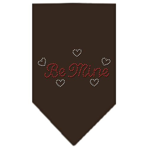 Be Mine Rhinestone Bandana Cocoa Small