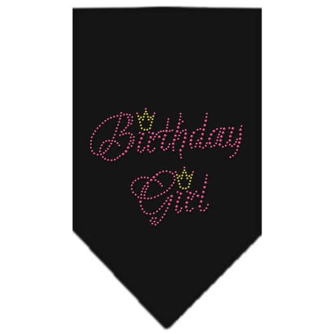 Birthday Girl Rhinestone Bandana Black Small