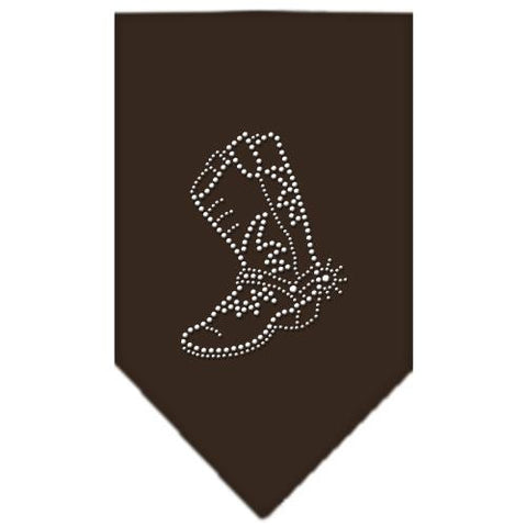 Boot Rhinestone Bandana Cocoa Small