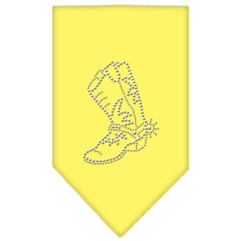 Boot Rhinestone Bandana Yellow Small