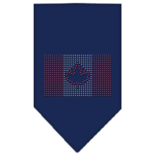 Canadian Flag Rhinestone Bandana Navy Blue large