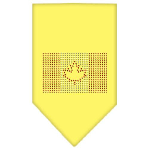 Canadian Flag Rhinestone Bandana Yellow Small