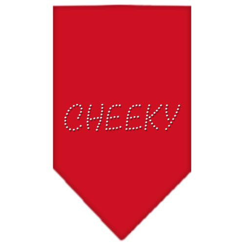 Cheeky Rhinestone Bandana Red Large