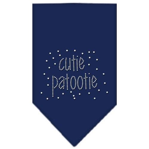 Cutie Patootie Rhinestone Bandana Navy Blue large