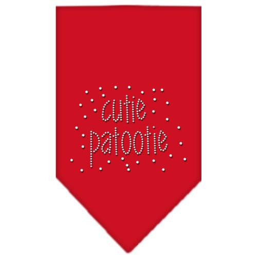 Cutie Patootie Rhinestone Bandana Red Small