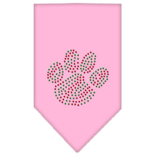 Christmas Paw Rhinestone Bandana