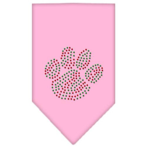 Christmas Paw Rhinestone Bandana