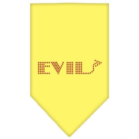 Evil Rhinestone Bandana Yellow Large