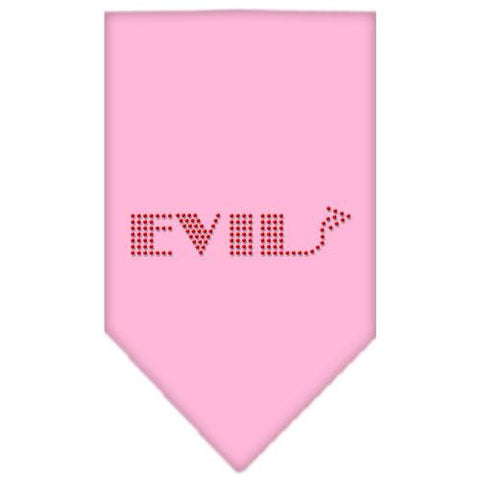 Evil Rhinestone Bandana Light Pink Small