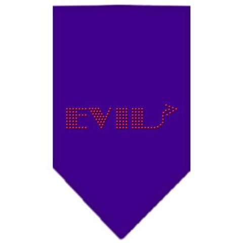 Evil Rhinestone Bandana Purple Small