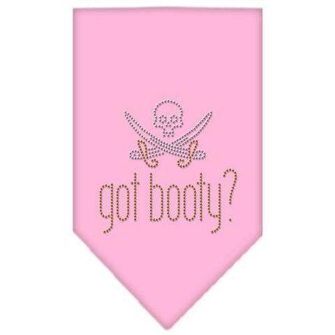 Got Booty Rhinestone Bandana Light Pink Large