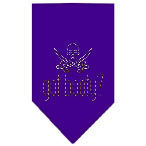 Got Booty Rhinestone Bandana Purple Large