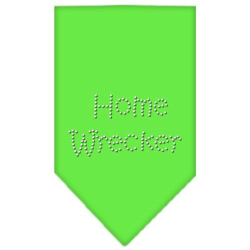 Home Wrecker Rhinestone Bandana Lime Green Large