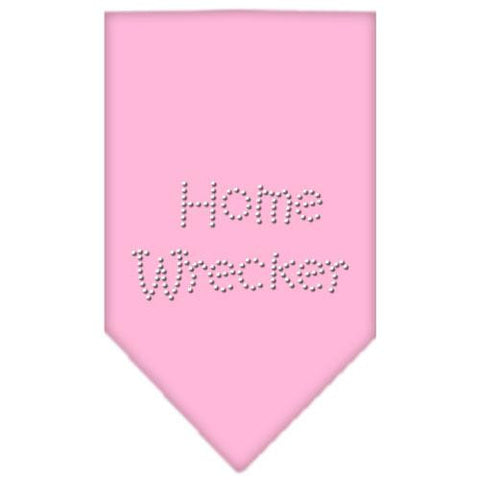 Home Wrecker Rhinestone Bandana Light Pink Small