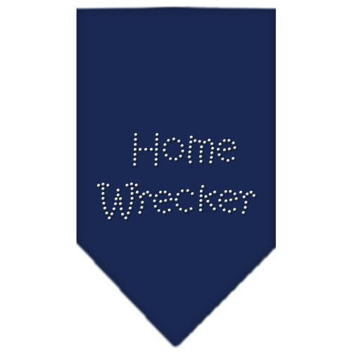 Home Wrecker Rhinestone Bandana Navy Blue Small