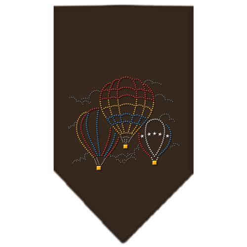 Hot Air Balloons Rhinestone Bandana Cocoa Small