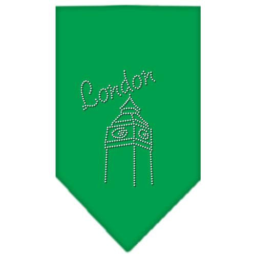 London Rhinestone Bandana Emerald Green Large