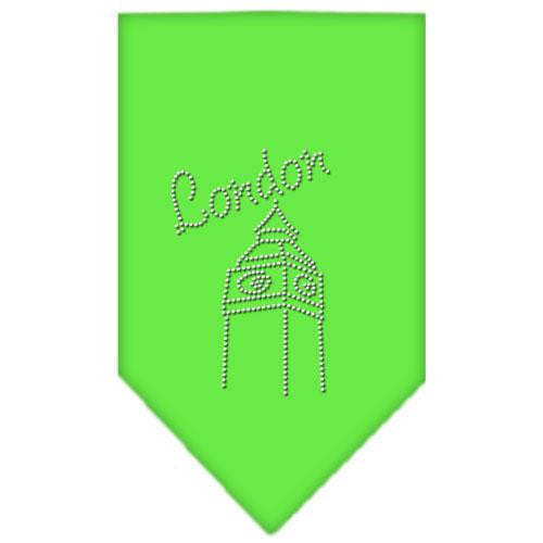 London Rhinestone Bandana Lime Green Small