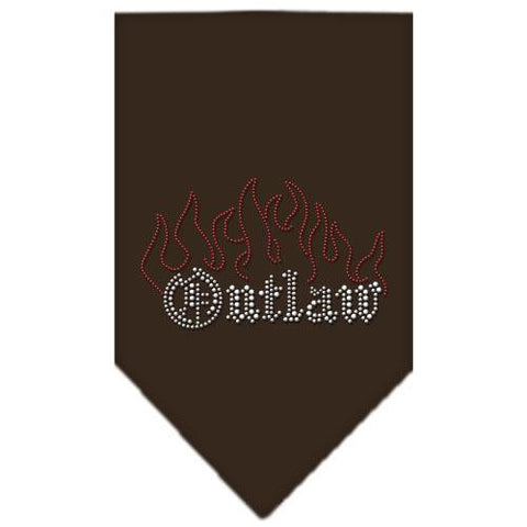 Outlaw Rhinestone Bandana Cocoa Large