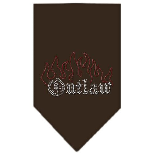 Outlaw Rhinestone Bandana Cocoa Small