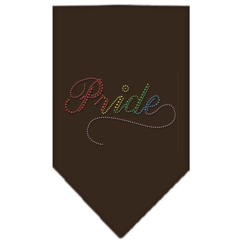 Pride Rhinestone Bandana Cocoa Large