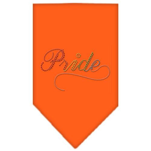 Pride Rhinestone Bandana Orange Large