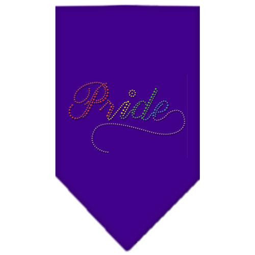 Pride Rhinestone Bandana Purple Large