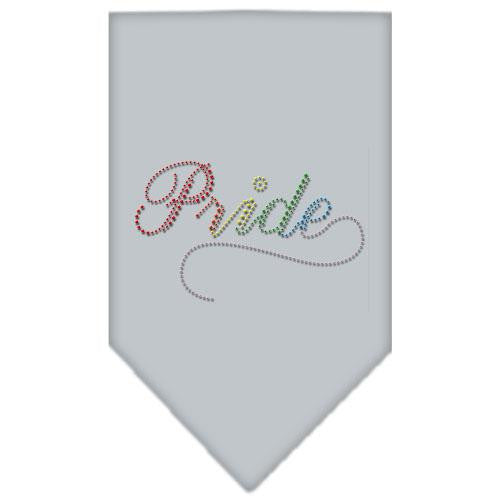 Pride Rhinestone Bandana Grey Small