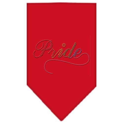 Pride Rhinestone Bandana Red Small