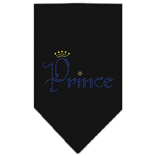 Prince Rhinestone Bandana Black Large