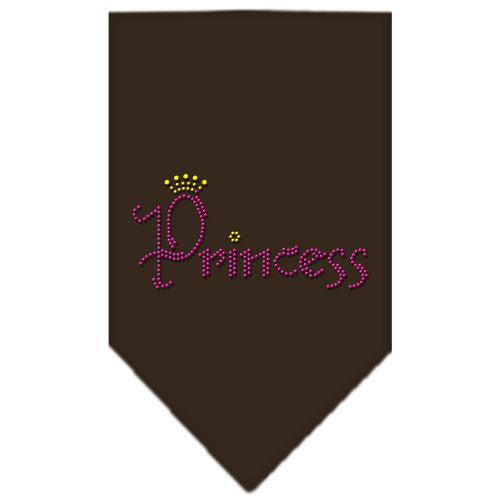 Princess Rhinestone Bandana Cocoa Large