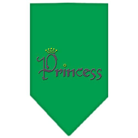 Princess Rhinestone Bandana Emerald Green Large